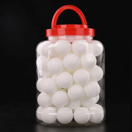 Hb Barattolo 60Pz Palline Da Ping Pong Palle Tennis Tavolo Allenamento Bianco