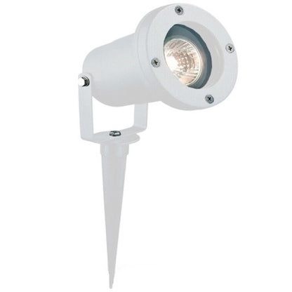 Faretto Giardino Picchetto Parete Esterno Segnapassi Orientabile Led Gu10 Bianco