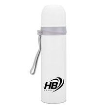 Hb Thermos Acciaio Inox 500Ml Bottiglia Termica (12/24H) Tappo A Scatto | Bianco