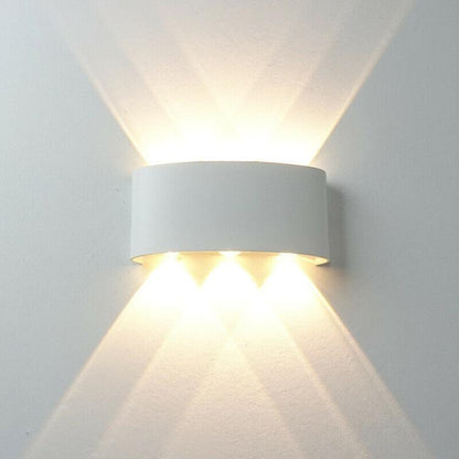 APPLIQUE PARETE LED BIANCO 18W LUCE NATURALE 4000K ESTERNO UP&DOWN IMPERMEABILE