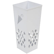 Portaombrelli In Ferro Porta Ombrelli Design Stand Vaschetta Salvagoccia Bianco
