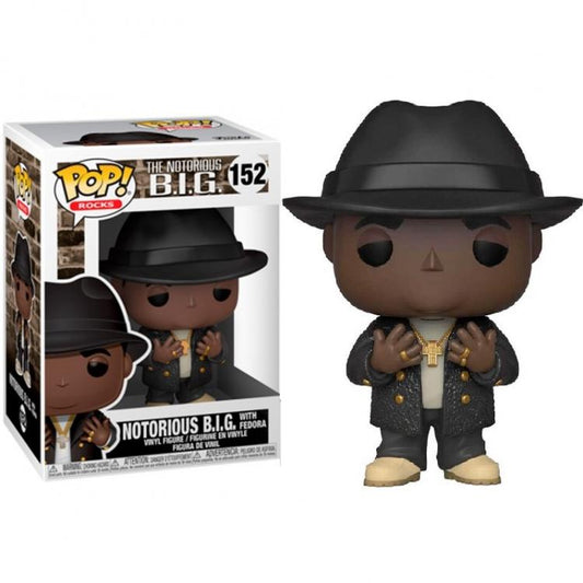 Funko Pop ! Rocks - Notorious B.I.G With Fedora (152) Vinyl Figure Da Collezione