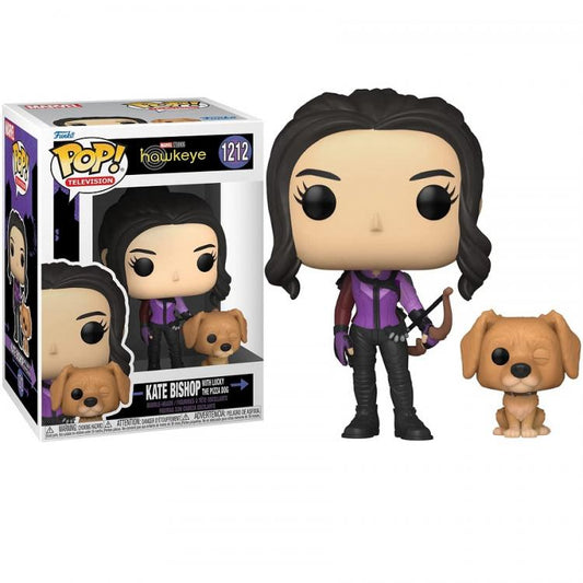 Funko Pop Television Marvel Hawkeye Kate Bishop With Dog Lucky 1212 Vinyl Figure