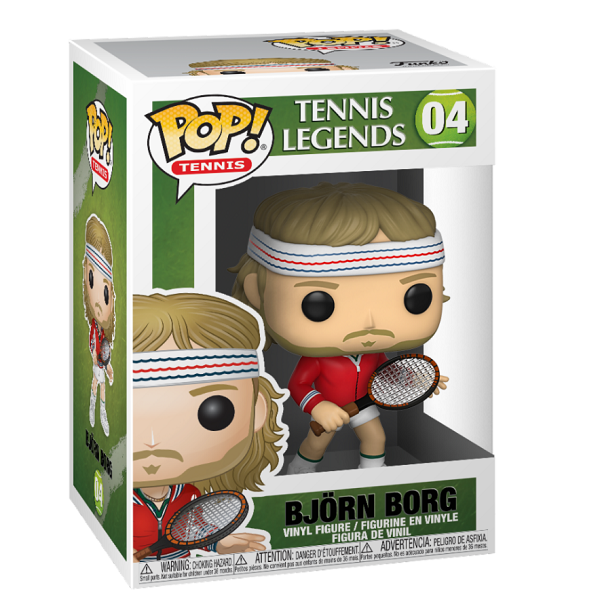 Funko Pop Tennis 04 Björn Borg Vinyl Action Figure Legends Bbc Svezia Statuetta
