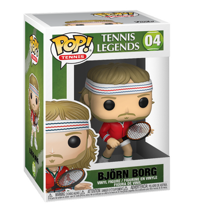 Funko Pop Tennis 04 Björn Borg Vinyl Action Figure Legends Bbc Svezia Statuetta