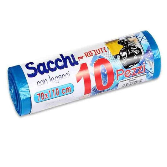 300 BUSTE SACCHI SACCHETTI RIFIUTI SPAZZATURA RACCOLTA DIFFERENZIATA 70X110cm BL