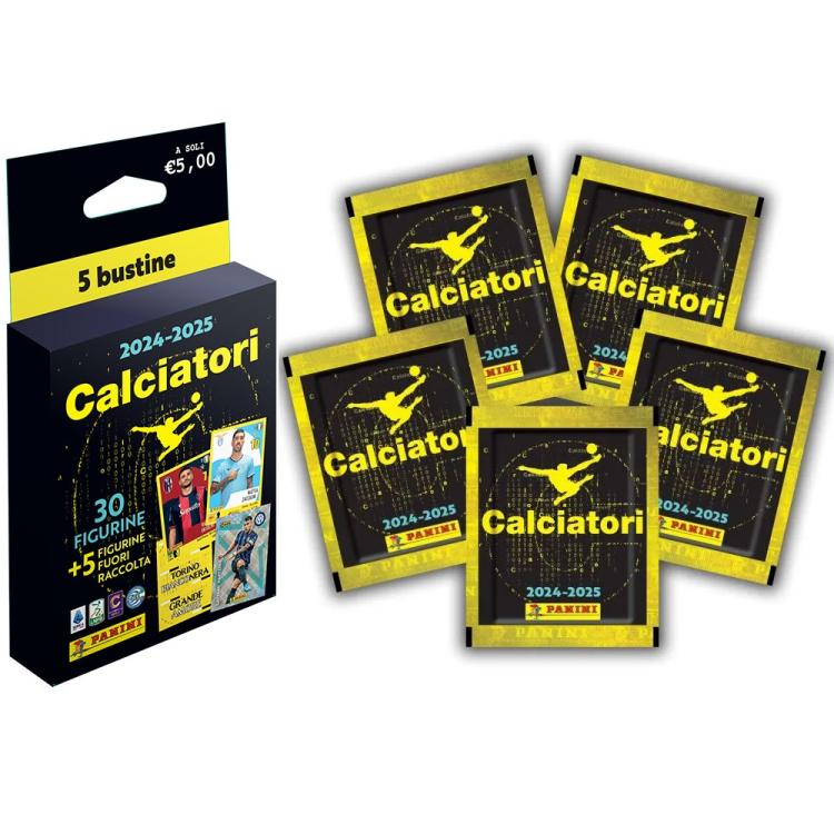CALCIATORI PANINI 2024-2025 ECO BLISTER PACK DI 5 BUSTINE (35 FIGURINE) SERIE A