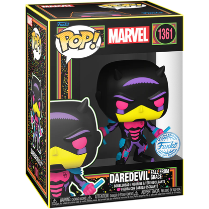 Funko Pop Marvel: Daredevil (1361) Fall From Grace (Blacklight) (Exclusive) 9 Cm