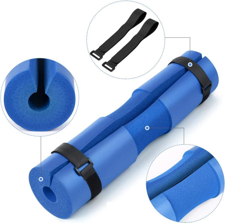 Hb Cuscino Per Bilanciere Imbottitura Manicotto Squat Protezione Imbottito Blu