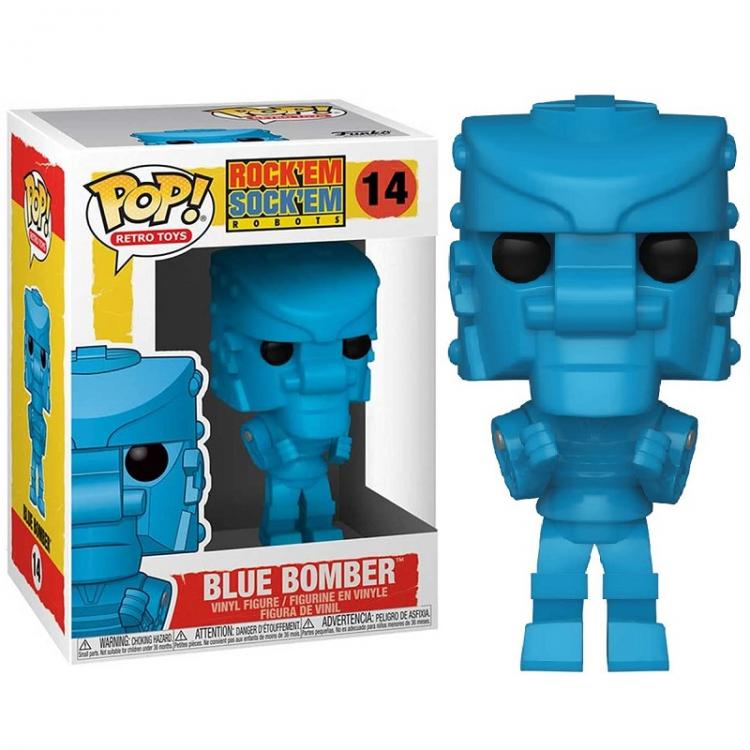 Funko Pop ! Retro Toys Rockem Sockem Robot Blue Rocker (14) Vinyl Figure Blu