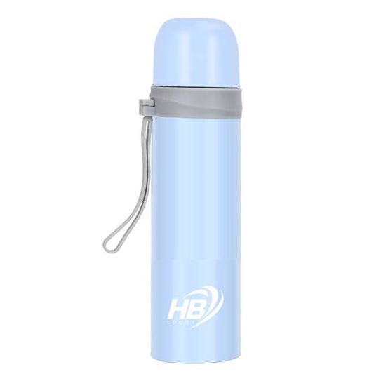 Hb Thermos Acciaio Inox 500Ml Bottiglia Termica (12/24H) Tappo A Scatto | Blu