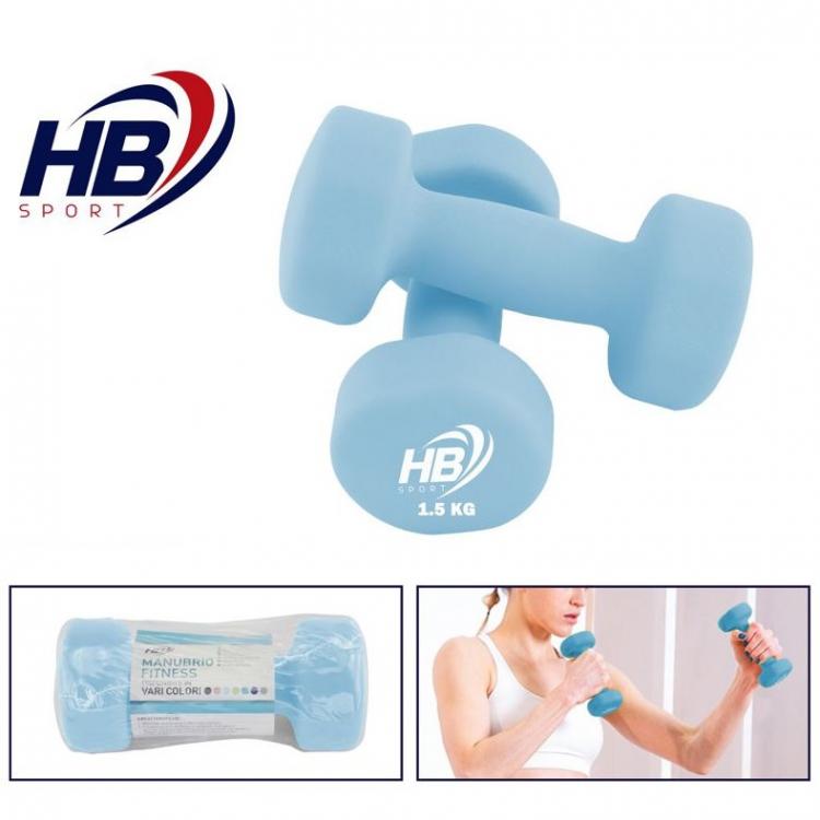 Manubrio Neoprene Bilanciere Manubri Pesi Aerobica Palestra Bodybuilding | 1,5Kg