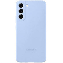 Samsung Silicone Cover Galaxy S22+ Cellulare Custodia Blue Morbida Celeste 5G
