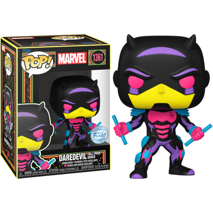 Funko Pop Marvel: Daredevil (1361) Fall From Grace (Blacklight) (Exclusive) 9 Cm