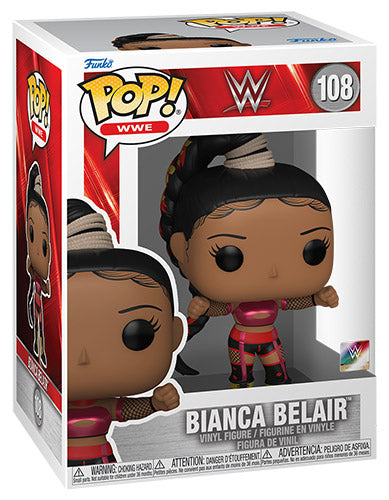 Funko Pop ! Wwe Wrestling - Bianca Belair (108) Vinyl Figure 9Cm Female Wrestler