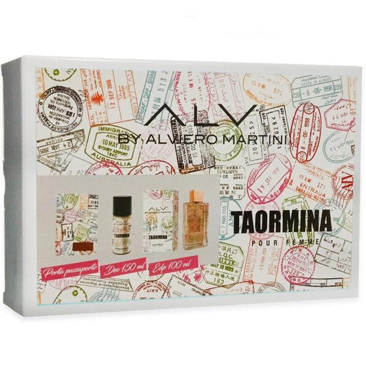 Alviero Martini Cofanetto Taormina Edp 100 ml+Deodorante 150ml+Portapassaporto