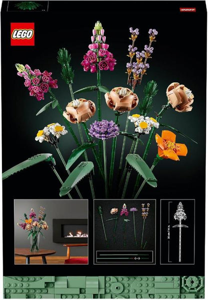 Lego - Icons Creator Expert Flowers Bouquet Mazzo Fascio Fiori Costruzione 822Pz