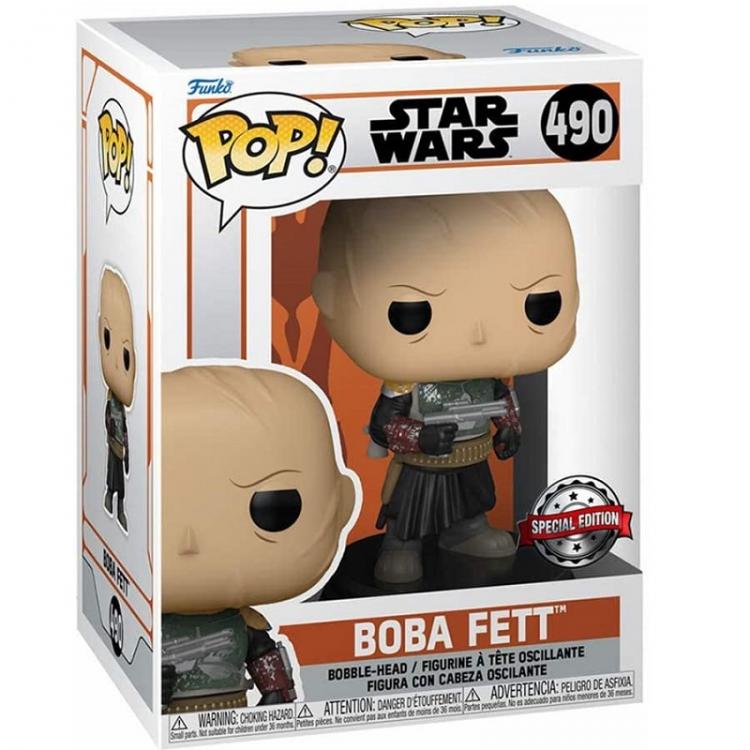 Funko Pop ! Star Wars Mandalorian - Boba Fett (490) Special Edition Vinyl Figure
