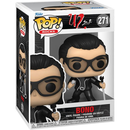 Funko Pop ! Rocks U2 Zoo Tv - Bono (271) Paul David Hewson Vinyl Band Rock Music