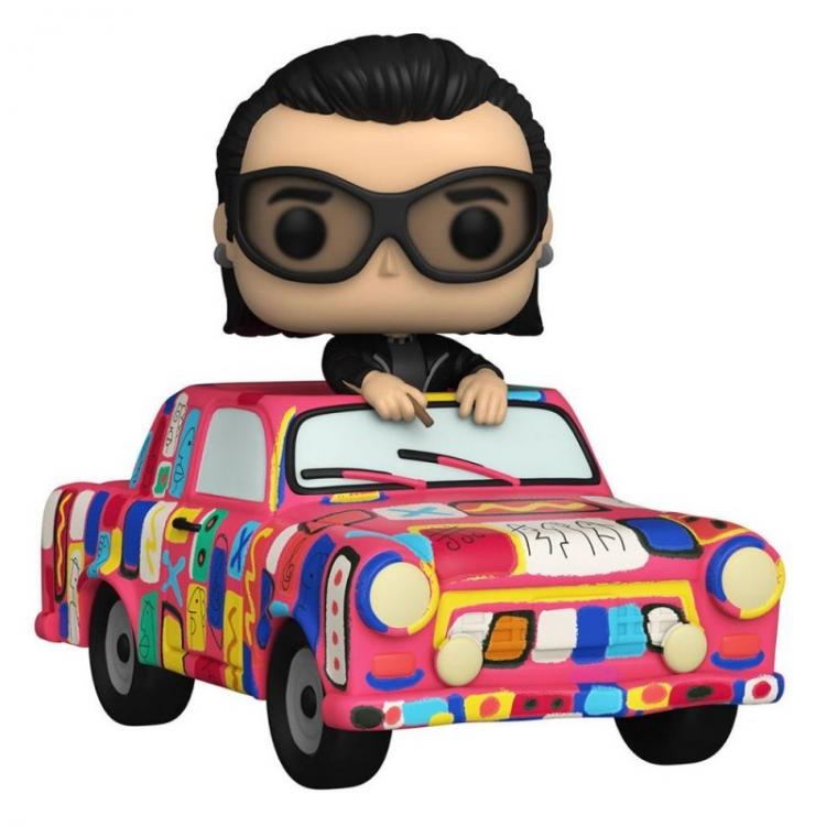 Funko Pop ! Rides U2 Zoo Tv - Bono With Achtung Baby Car (293) Vinyl Band Music