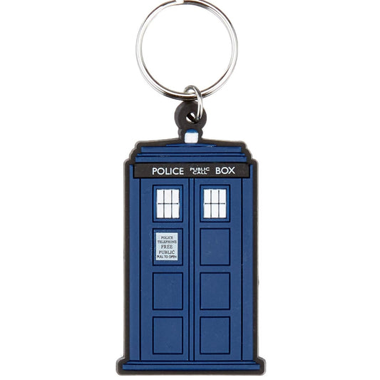Pyramid Portachiavi Doctor Who (Tardis) - Keychain In Gomma