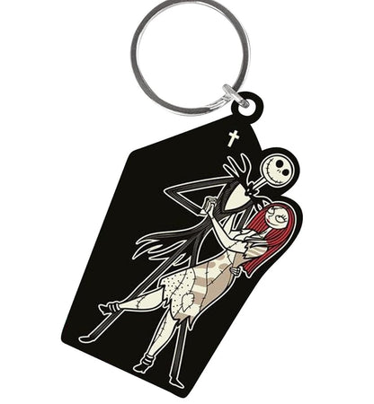 Pyramid Portachiavi The Nightmare Before Christmas (Jack e Sally) - Keychain In Gomma
