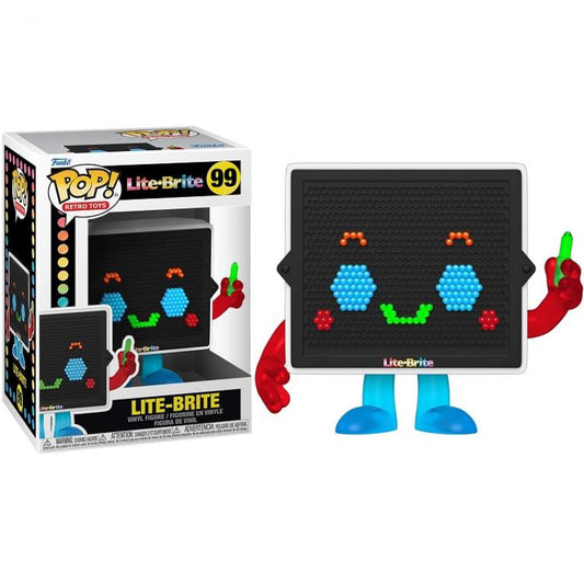 Funko Pop Retro Toys Lite-Bride - Lite-Brite (99) Robot Vinyl Figure Collezione