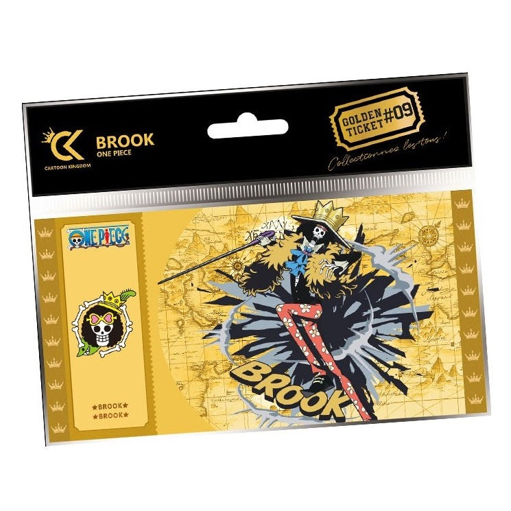 CARTOON KINGDOM - GOLDEN TICKET: ONE PIECE (BROOK) #09 BIGLIETTO DA COLLEZIONE