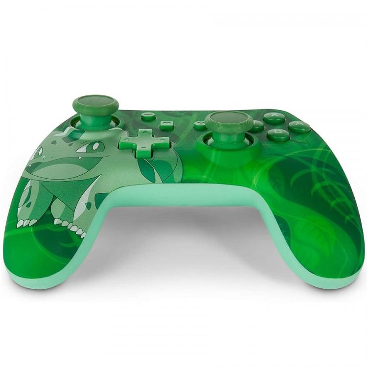 Powera Wired Controller Nintendo Switch Bulbasaur Pokemon Verde Joystick Pad