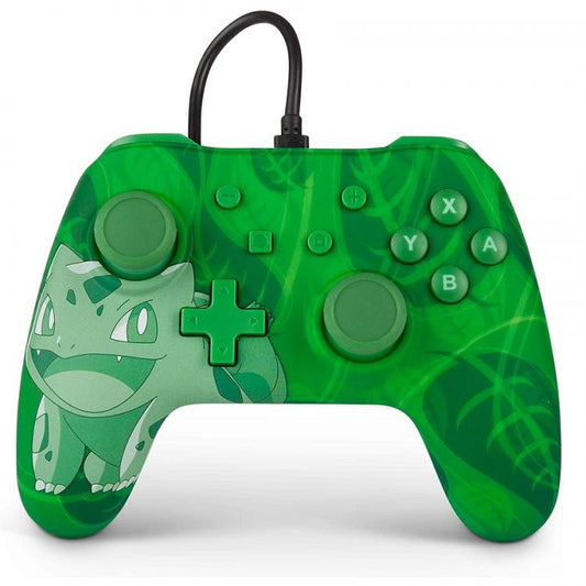 Powera Wired Controller Nintendo Switch Bulbasaur Pokemon Verde Joystick Pad