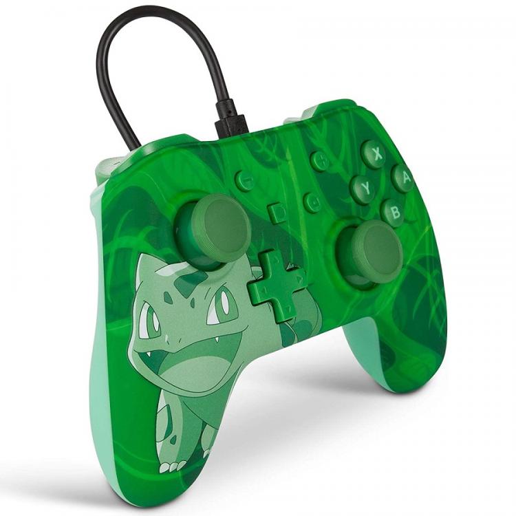 Powera Wired Controller Nintendo Switch Bulbasaur Pokemon Verde Joystick Pad