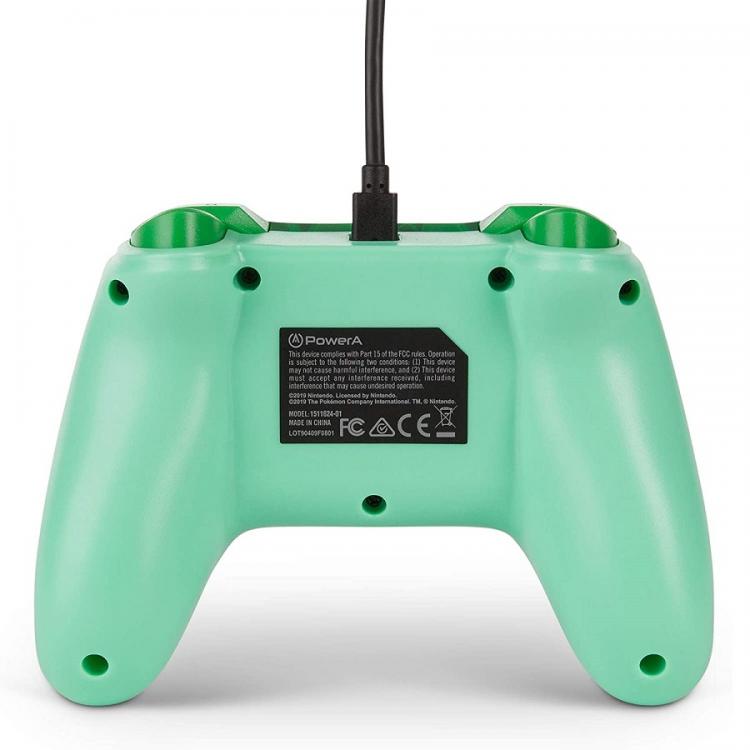 Powera Wired Controller Nintendo Switch Bulbasaur Pokemon Verde Joystick Pad