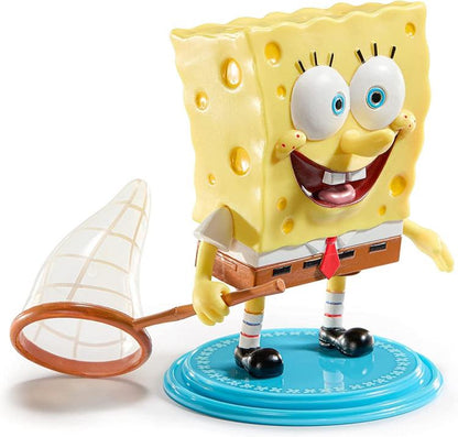 BENDYFIGS - SPONGEBOB SQUAREPANTS (SPONGEBOB) FIGURE WITH DISPLAY STAND GIOCO