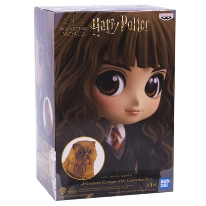 Banpresto Q Posket Harry Potter Hermione Granger With Crookshanks Statua 14cm