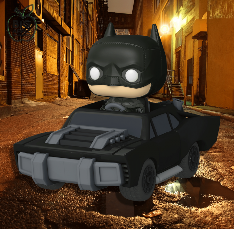 Funko Pop Ride Dc Comics The Batman (2022) - 282 The Batman In Batmobile Figure