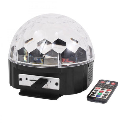 Proiettore Luci Effetti Led Discoteca Dj Rgb Sfera Multicolore Usb Bluetooth Mp3