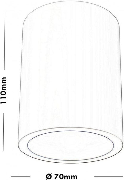 Universo Porta Faretto Gesso Lampada Gu10 Applique Palfoniera Moderno A Soffitto
