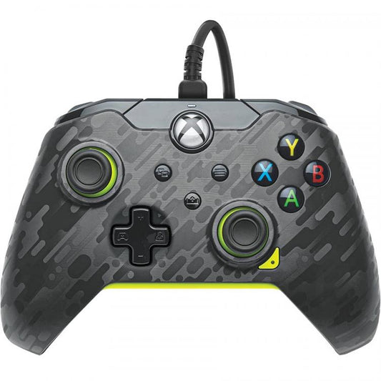 Pdp Eletric Carbon Wired Controller Xbox One Series X Verde Nero Joystick Filo
