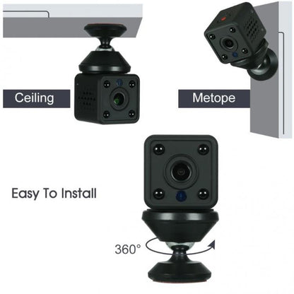 Mini Telecamera Microcamera Ip Wifi A Batteria Nascosta Wireless Calamita Spia