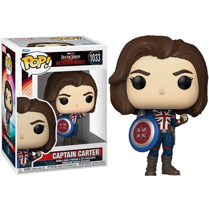 Funko Pop ! Marvel Studios Doctor Strange 2 - Captain Carter (1033) Vinyl Figure