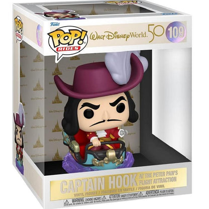 Funko Pop Walt Disney Wolrd 50 Anniversary Captain Hook Flight 109 Vinyl Figure