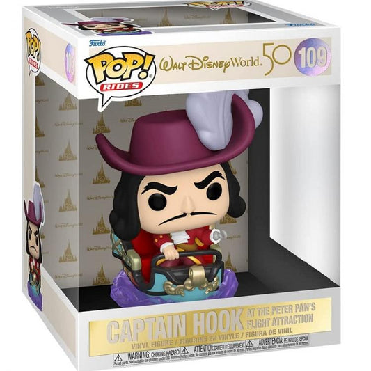 Funko Pop Walt Disney Wolrd 50 Anniversary Captain Hook Flight 109 Vinyl Figure