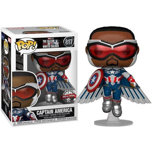 Funko Pop Marvel The Falcon Winter Soldier - Captain America 817 Special Edition