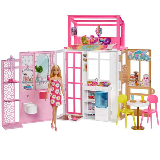 Mattel Barbie Playset Bambola Cagnolino Accessori Casa Loft Giocattolo 3+ Hcd48