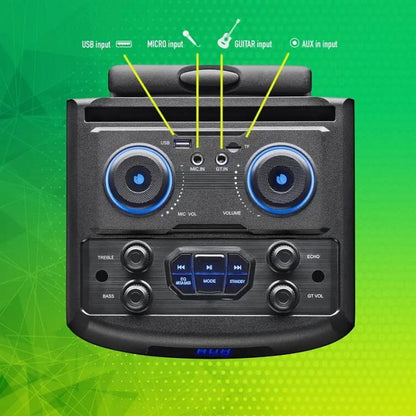 Ngs Cassa Amplificata Trolley Speaker Bluetooth Microfono Karaoke Wild Dub Zero