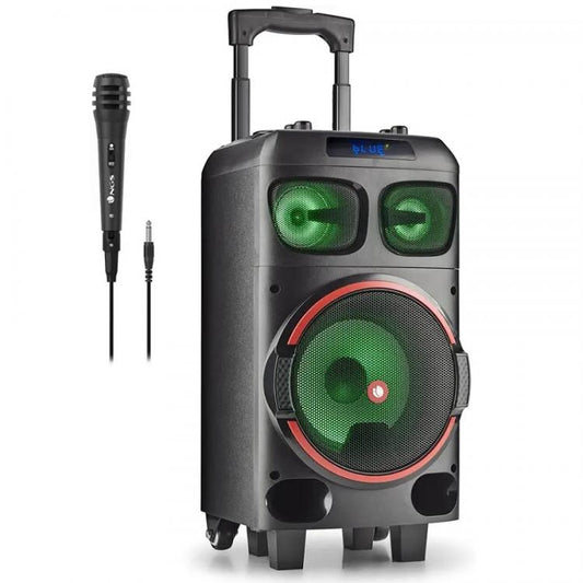 Ngs Cassa Amplificata Trolley Speaker Bluetooth Microfono Karaoke Wild Dub Zero