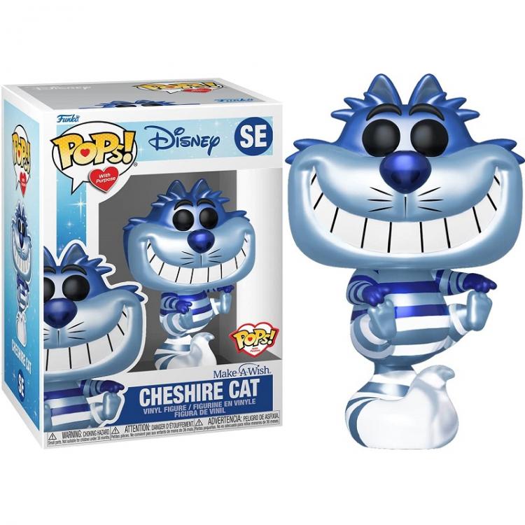 Funko Pops ! With Purpose Disney Cheshire Cat Se Make A Wish 2022 Metallic Vinyl