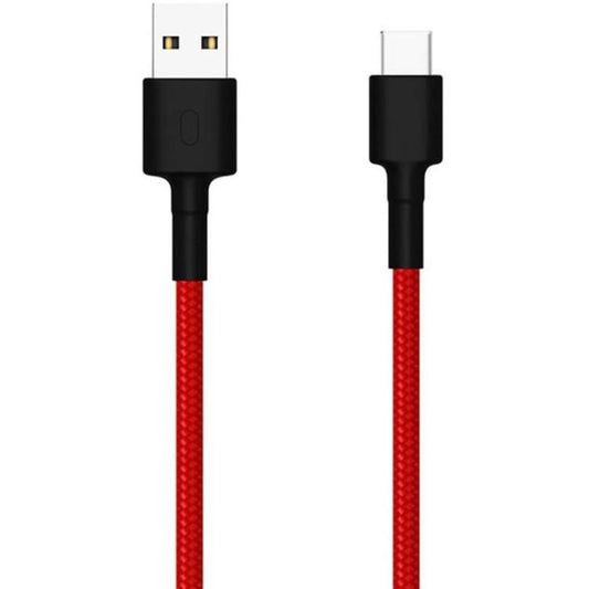Xiaomi Cavo Mi Braided Usb/Type-C 100Cm (1Mt) Ricarica Rapida Redmi Rosso Tipo C