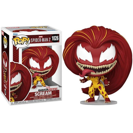 Funko Pop ! Marvel Gamer Verse Spider-Man 2 - (1026) Scream Venom Figure 9Cm