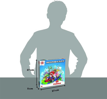 Puzzle 500Pz Mario Kart In Giro Per Il Mondo - Swiitch 2 Nintendo + Poster Moves
